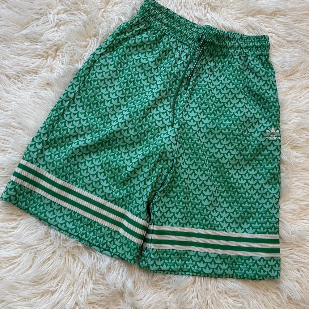 Adidas Women's Green Pajama shorts